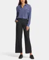 Nydj Teresa Ankle Wide Leg Jeans In Eternity In Black