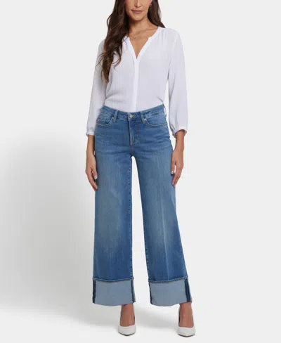 Nydj Women's Teresa Wide Leg Wide Cuff Jeans
