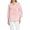 Nydj Womens Chiffon Pleated Button-down Top