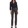 Nydj Marilyn Coated High Rise Straight Jeans In Multi