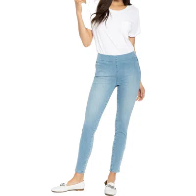 Nydj Womens Denim Pull On Skinny Jeans In Multi