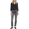Nydj Marilyn Womens Tummy Slimming Denim Straight Leg Jeans In Multi