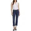 Nydj Womens Denim Stretch Ankle Jeans In Multi