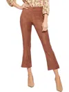 NYDJ WOMENS FAUX SUEDE BOOTCUT CROPPED PANTS