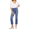 Nydj Womens Frayed Hem Denim Bootcut Jeans In Multi