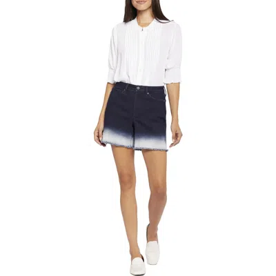 Nydj Womens High-rise Denim Denim Shorts In Multi