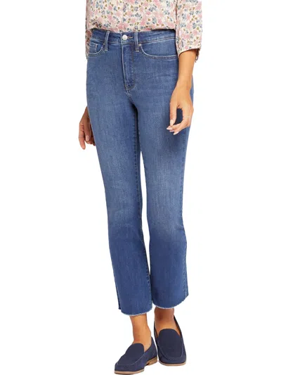 Nydj Womens High Rise Slim Bootcut Jeans In Multi