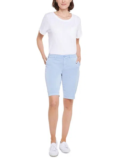 Nydj Womens Khaki Above-knee Bermuda Shorts In Multi