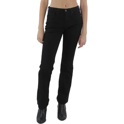 Nydj Womens Mid Rise Stretch Bootcut Jeans In Black