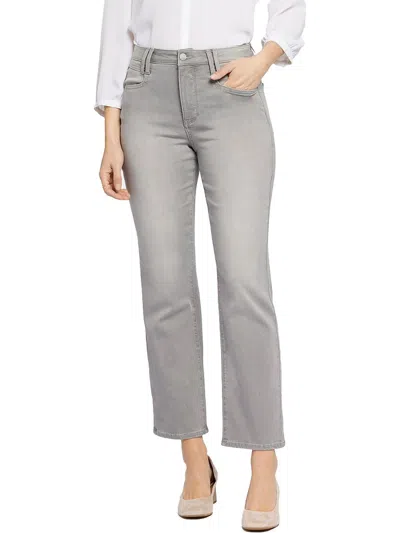 NYDJ WOMENS RELAXED ANKLE STRAIGHT LEG JEANS