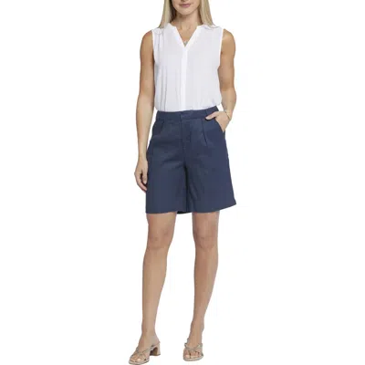 NYDJ WOMENS RELAXED LINEN CASUAL SHORTS