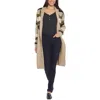 Nydj Womens Ribbed Trim Manmade Cardigan Sweater In Multi