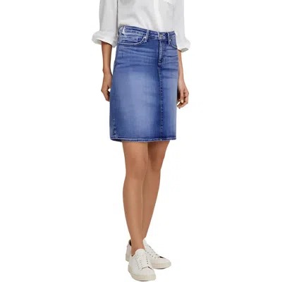 Nydj Womens Short Denim Skirt In Blue