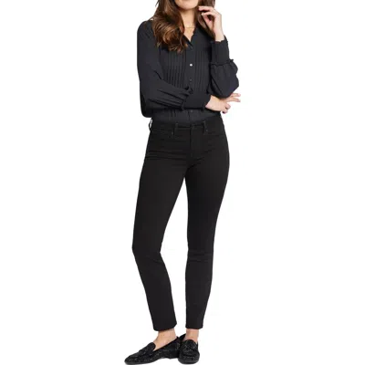 Nydj Womens Slimming Denim Slim Jeans In Black