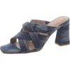 Nydj Womens Slip On { Block Heel In Blue
