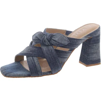 Nydj Womens Slip On { Block Heel In Blue