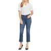 Nydj Womens Stretch Denim Bootcut Jeans In Blue