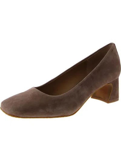 Nydj Womens Suede Square Toe Pumps In Multi