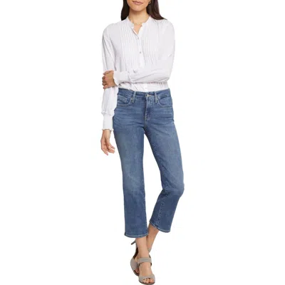 Nydj Womens Tummy Slimming Denim Straight Leg Jeans In Multi
