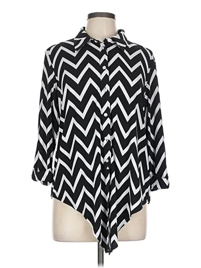 Pre-owned Nygard 3/4 Sleeve Blouse In Black