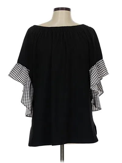 Pre-owned Nygard 3/4 Sleeve Blouse In Black