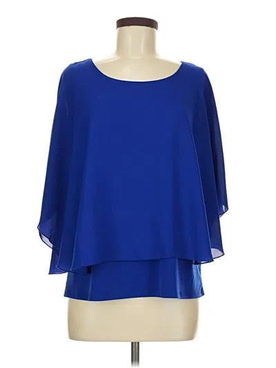 Pre-owned Nygard 3/4 Sleeve Blouse In Blue