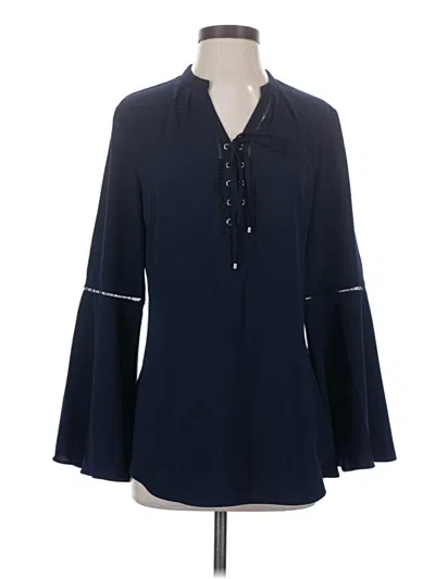 Pre-owned Nygard 3/4 Sleeve Blouse In Blue