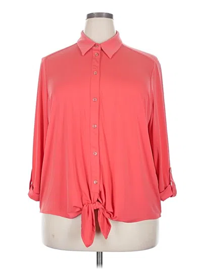 Pre-owned Nygard 3/4 Sleeve Blouse In Pink
