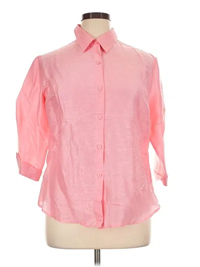 Pre-owned Nygard 3/4 Sleeve Blouse In Pink
