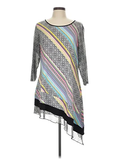Pre-owned Nygard 3/4 Sleeve Blouse In Silver
