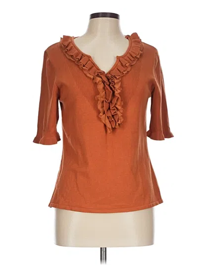 Pre-owned Nygard 3/4 Sleeve T-shirt In Orange
