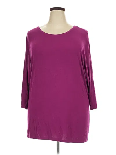 Pre-owned Nygard 3/4 Sleeve T-shirt In Purple