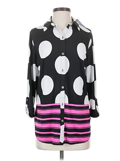 Pre-owned Nygard Long Sleeve Blouse In Black