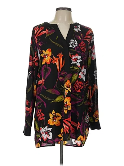 Pre-owned Nygard Long Sleeve Blouse In Black