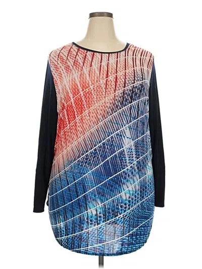 Pre-owned Nygard Long Sleeve Blouse In Blue