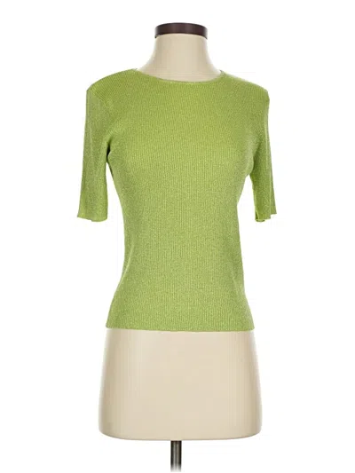 Pre-owned Nygard Short Sleeve Top Green Boatneck Tops