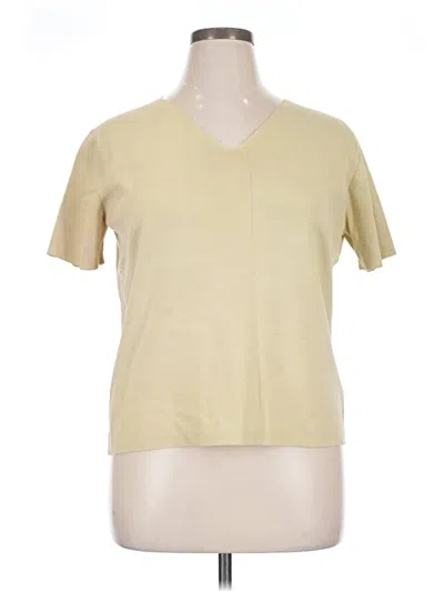 Pre-owned Nygard Silk Cardigan Sweater In Brown