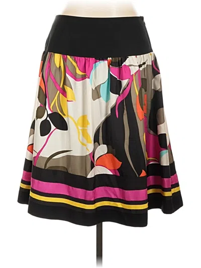 Pre-owned Nygard Silk Skirt In Black