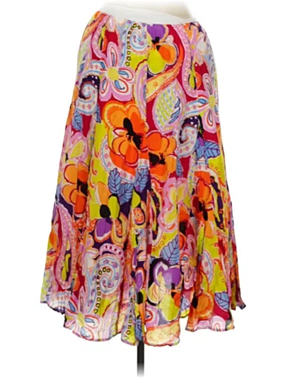 Pre-owned Nygard Silk Skirt In Yellow