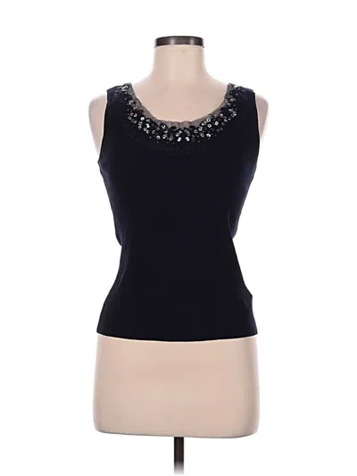 Pre-owned Nygard Sleeveless Top Black Scoop Neck Tops