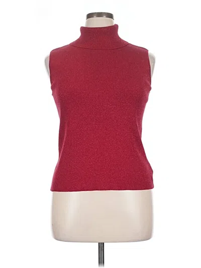 Pre-owned Nygard Sleeveless Top Burgundy Halter Neckline Tops