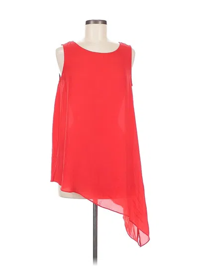 Pre-owned Nygard Sleeveless Top Red One Shoulder Neckline Tops