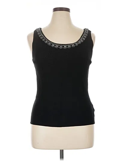 Pre-owned Nygard Tank Top Black Strapless Neckline Tops