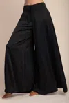 Nyland Claudia A-line Palazzo Pants In Black In Black