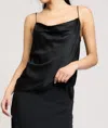 Nyland Franny Thin Spaghetti Strap Cami In Black In Black