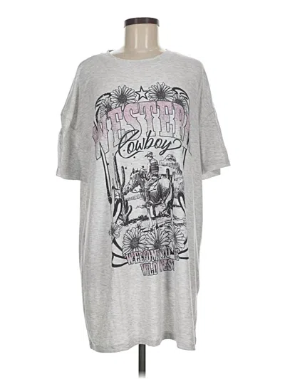 Pre-owned Nylon Apparel Casual Dress In Gray