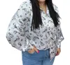 Nylon Apparel Get Carried Away Blouse Top In White In White