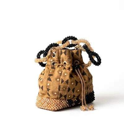 Nyny Ryke Women's Bibi, Handmade Bogolan Beaded Bag