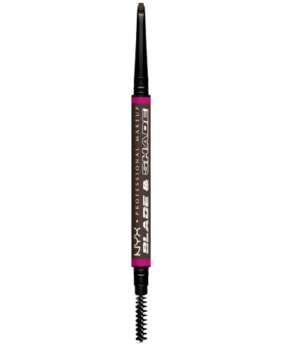 Nyx Professional Makeup Blade & Shade Brow Pencil In Ash Brown
