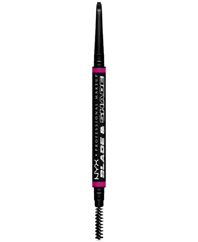 Nyx Professional Makeup Blade & Shade Brow Pencil In Black